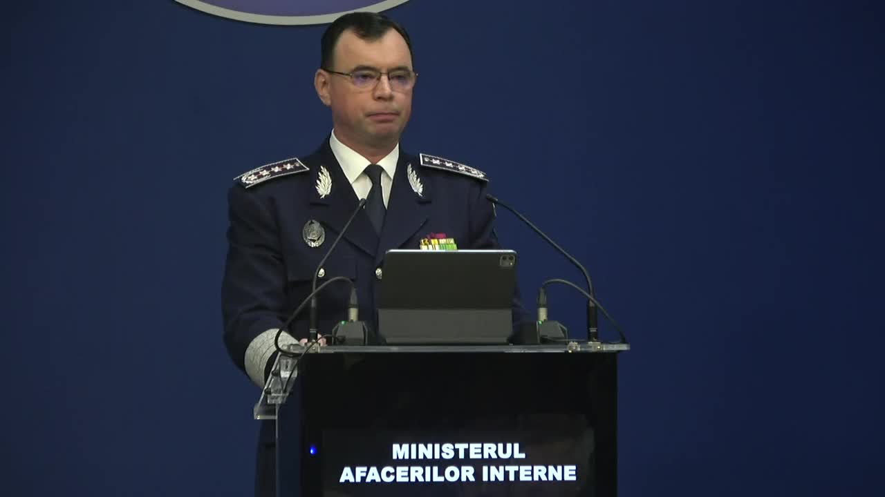 Conferință de presă susținută de conducerea Ministerului Afacerilor Interne a României