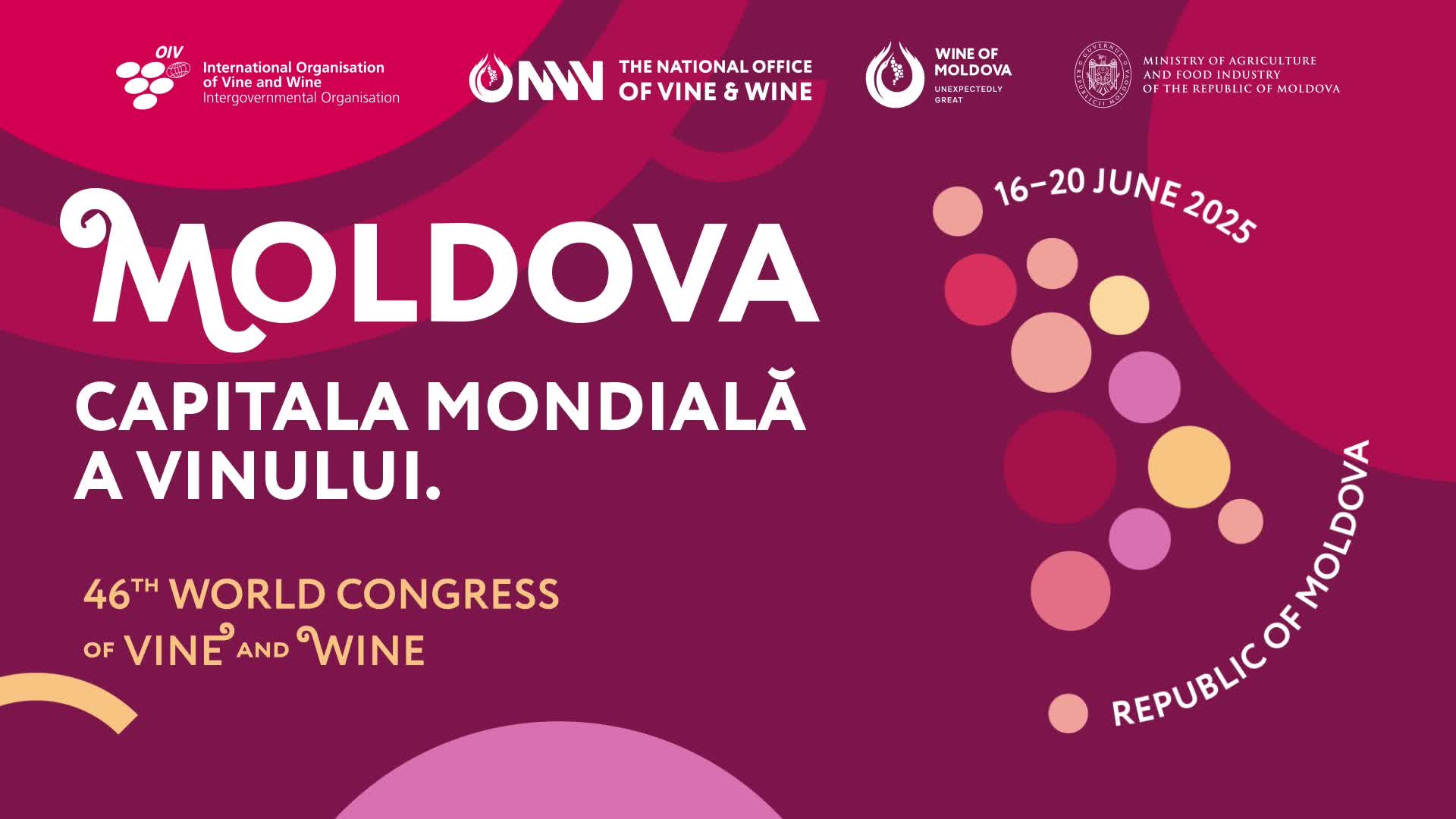 Ceremonia de deschidere a celui de-al 46-lea Congres al Organizației Internaționale a Viei și Vinului