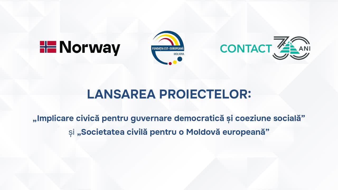 Lansarea Programului de sprijin pentru consolidarea societății civile din Republica Moldova