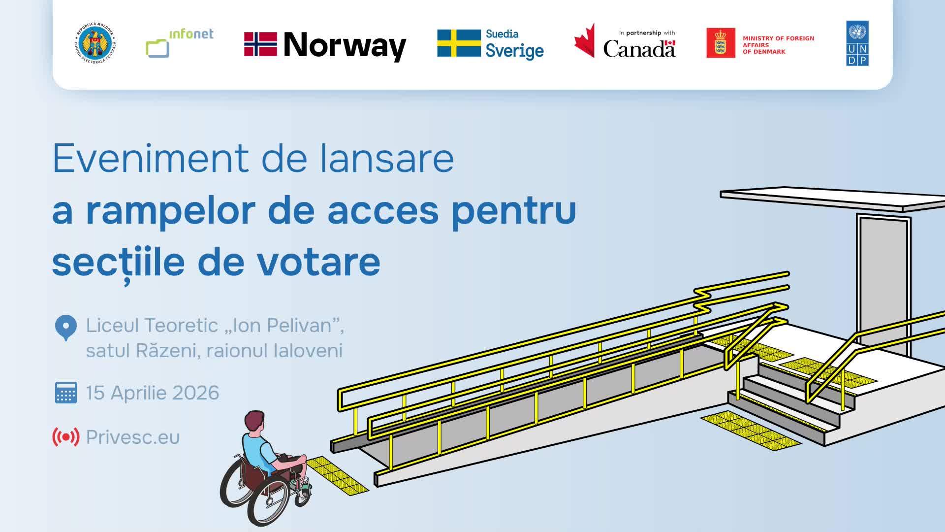 Eveniment de lansare a rampelor de acces pentru secțiile de votare