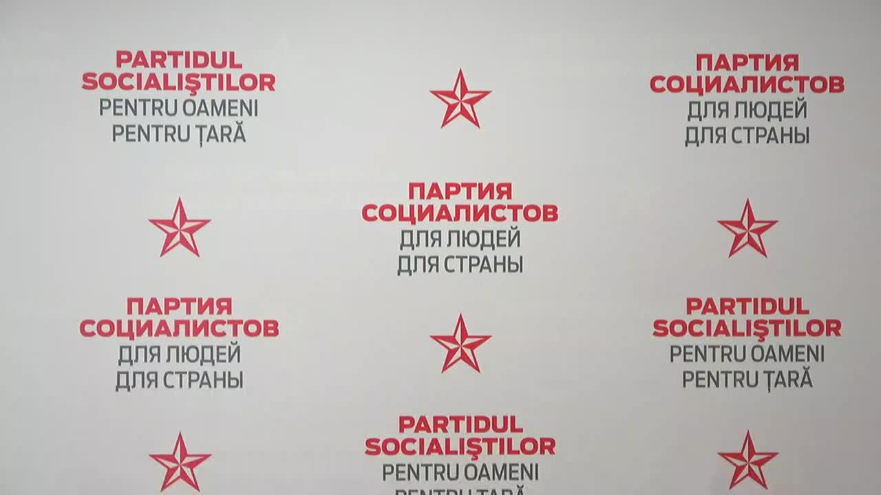 Briefing de presă organizat de Partidul Socialiștilor din Republica Moldova