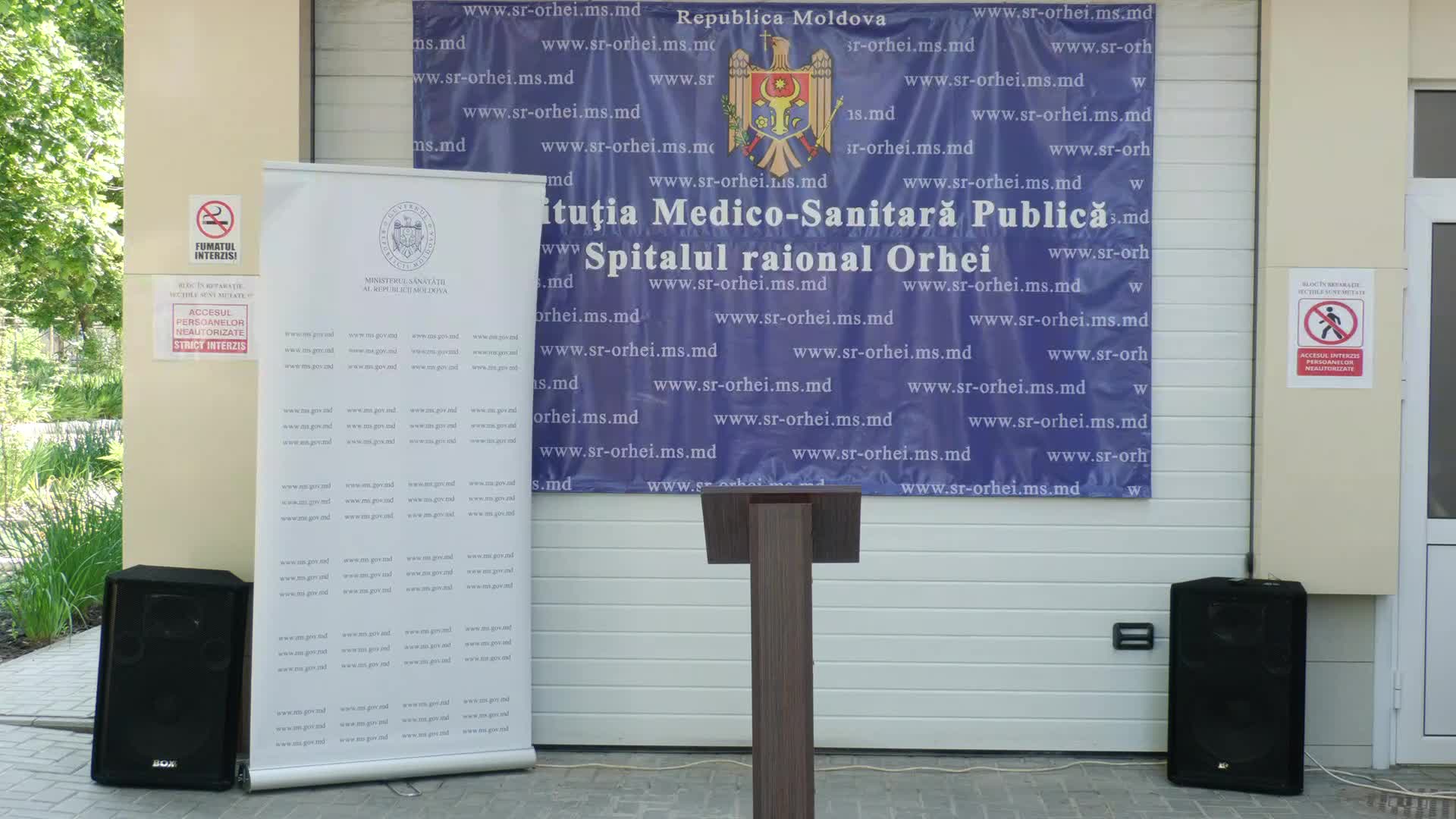 Evenimentul de inaugurare a Cabinetului de tomografie computerizată și a Cabinetului radiologic din cadrul Spitalului Raional Orhei