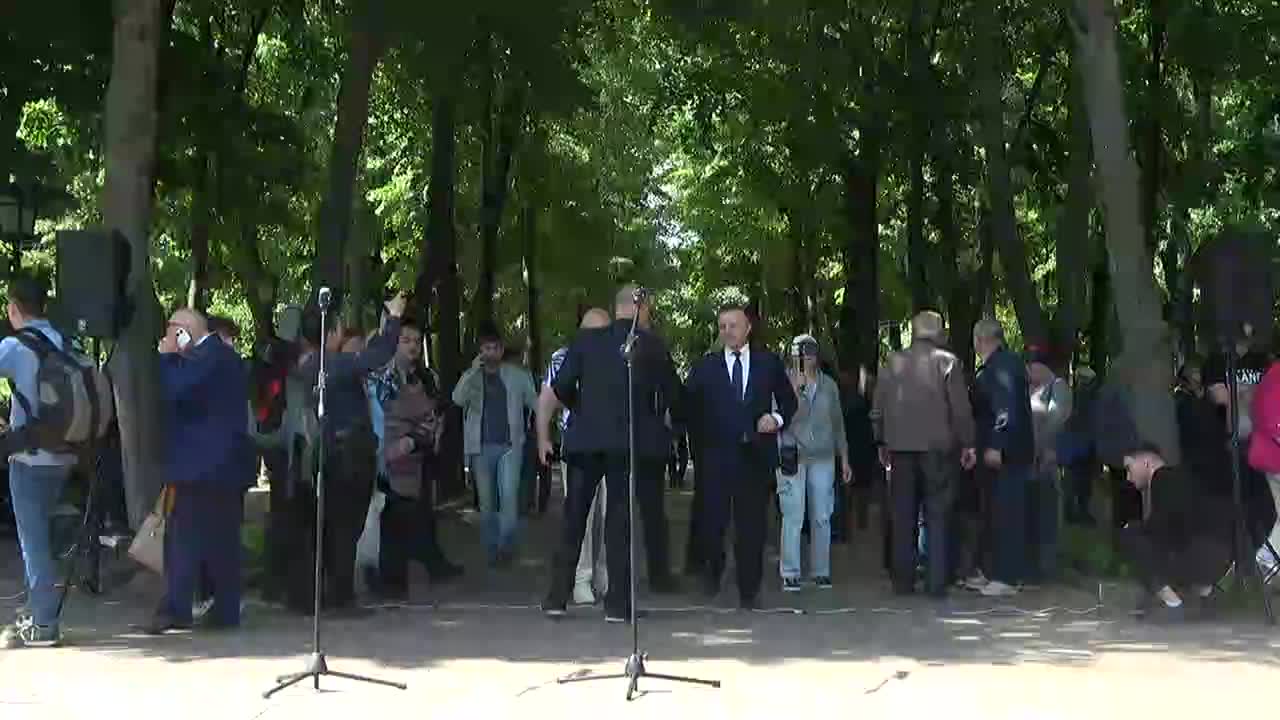 Miting de protest organizat de Congresul Național al Industriașilor și Antreprenorilor din Moldova împreună cu Partidul Viitorul Moldovei dedicat situației economice grave