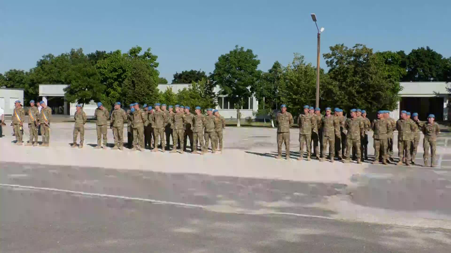 Ceremonia de detașare a celui de-al 23-lea contingent al Armatei Naționale în misiunea de menținere a păcii KFOR din Kosovo