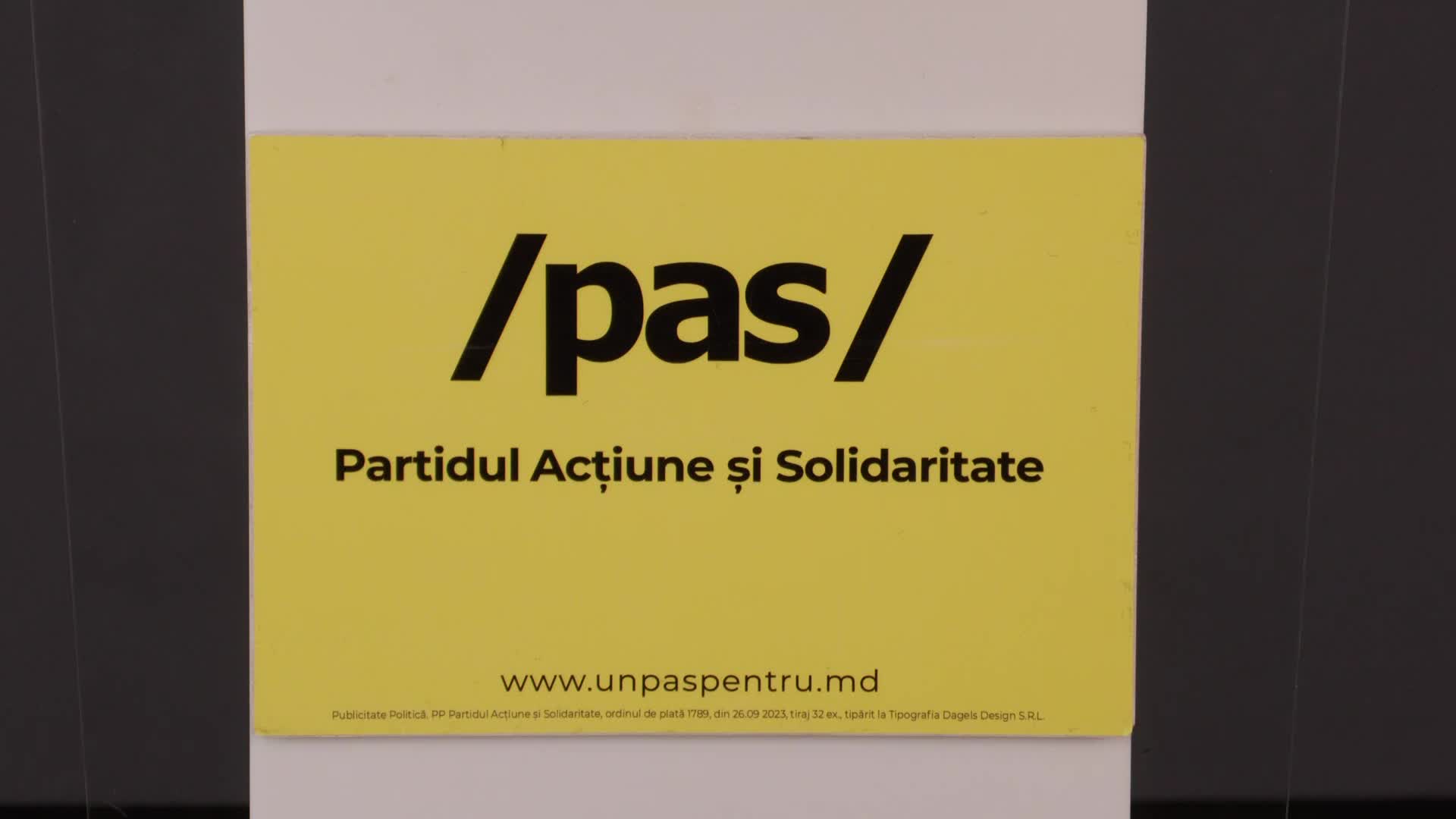 Conferință de presă susținută de fracțiunea PAS din Consiliul Municipal Chișinău