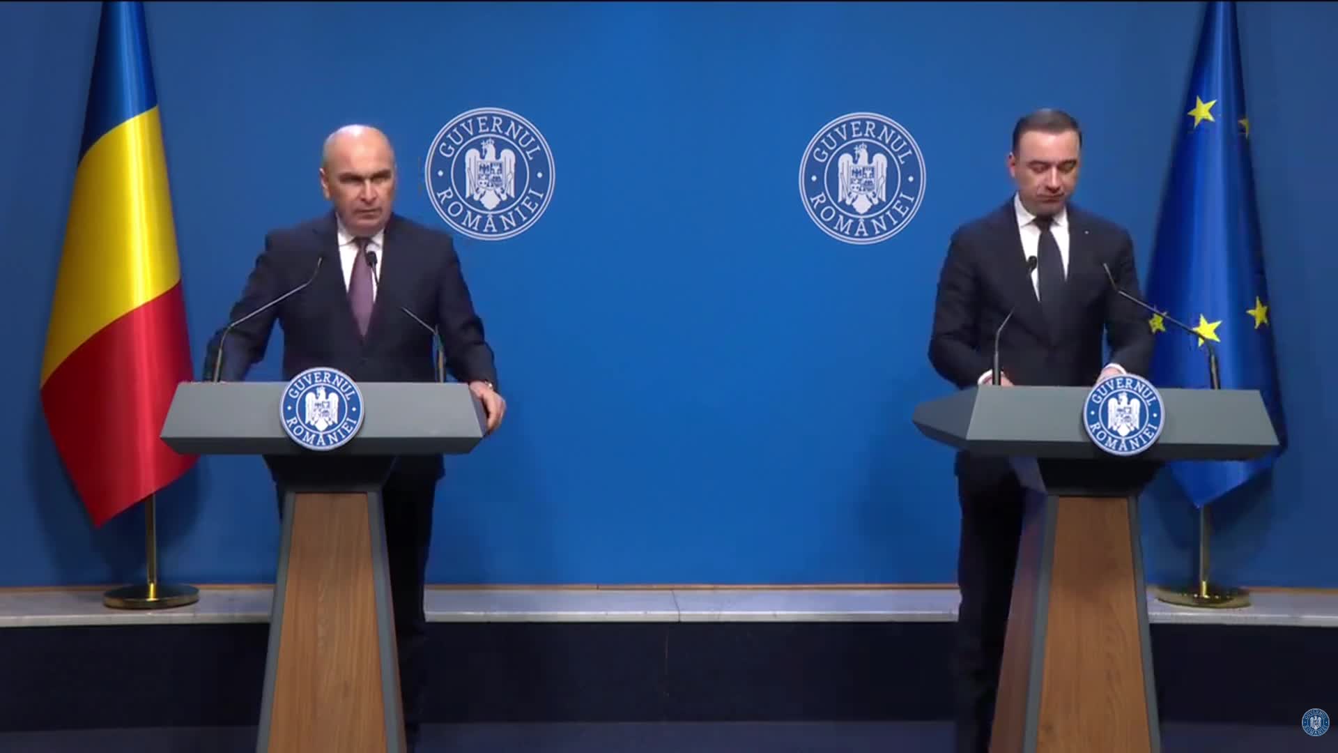 Conferință de presă susținută de prim-ministrul României, Ilie Bolojan, și ministrul Energiei al României, Bogdan-Gruia Ivan, privind proiectele în domeniul energetic