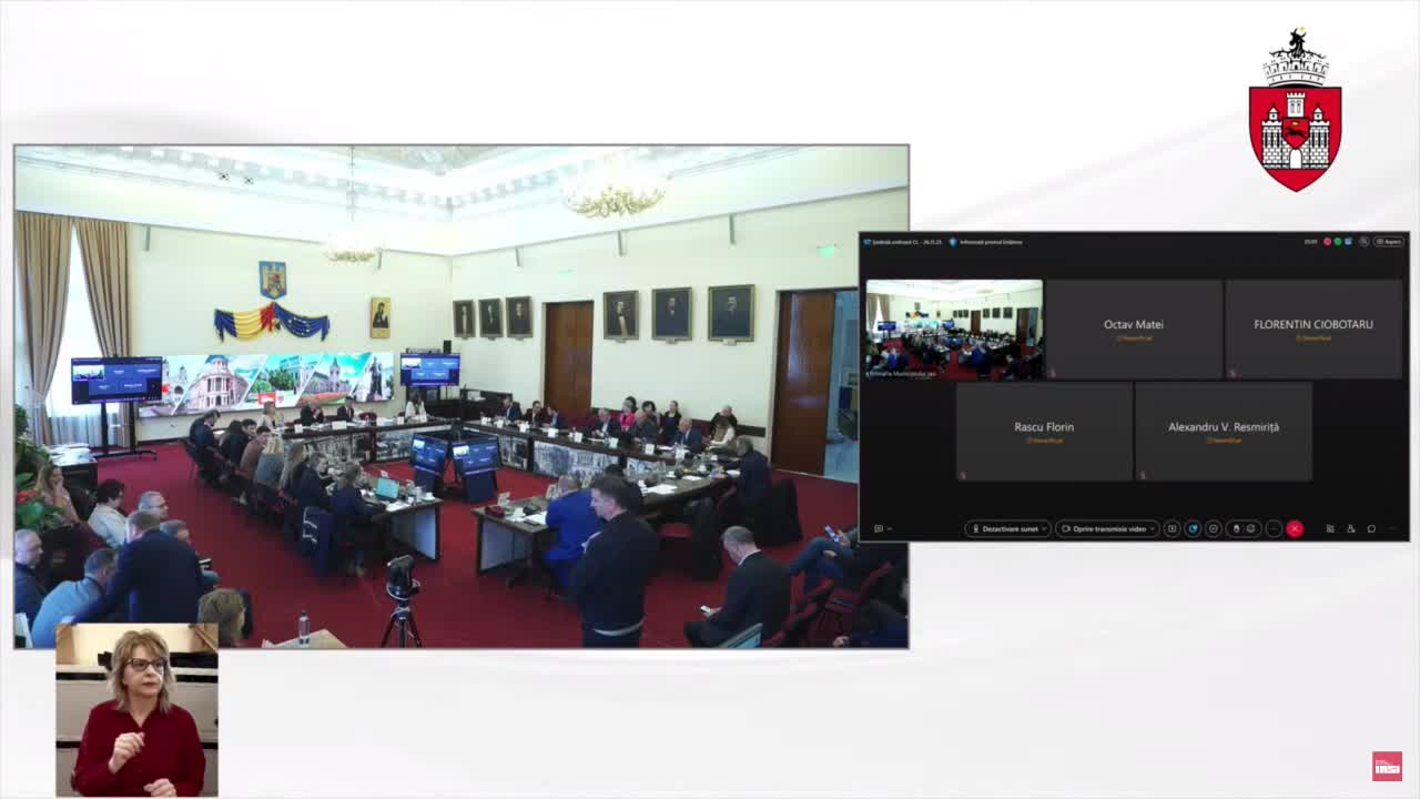 Ședința ordinară a Consiliului Local al Muncipiului Iași din 26 noiembrie 2025