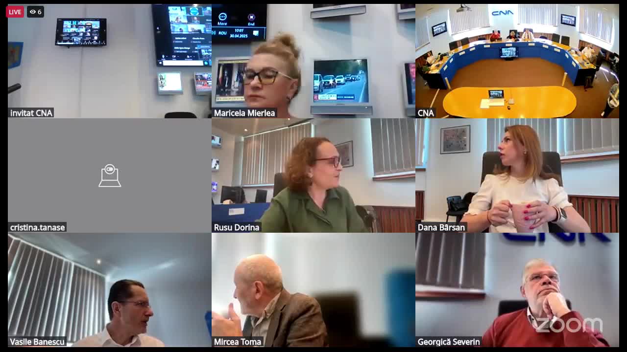Ședința Consiliului Național al Audiovizualului din 30 aprilie 2025