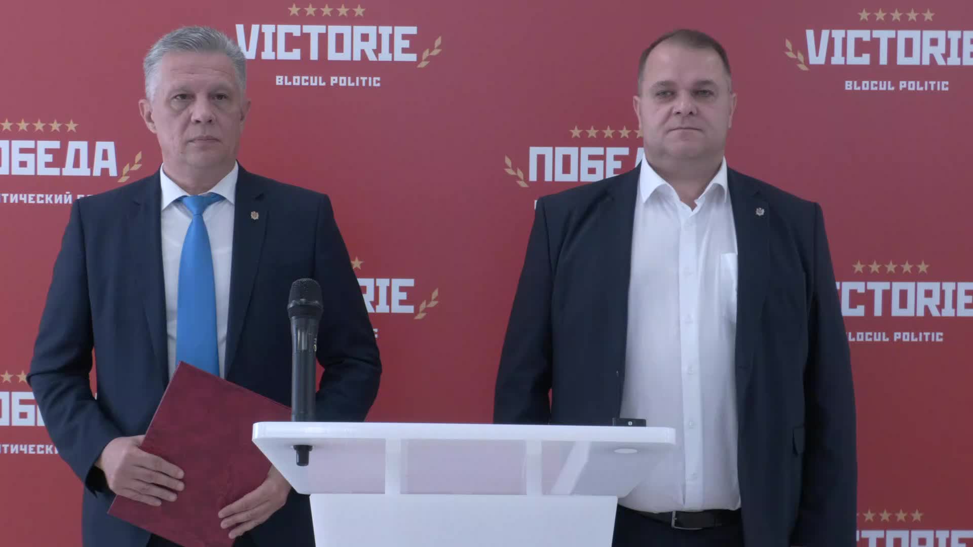 Briefing de presă susținut de către deputații Vadim Fotescu și Alexandr Nesterovschi