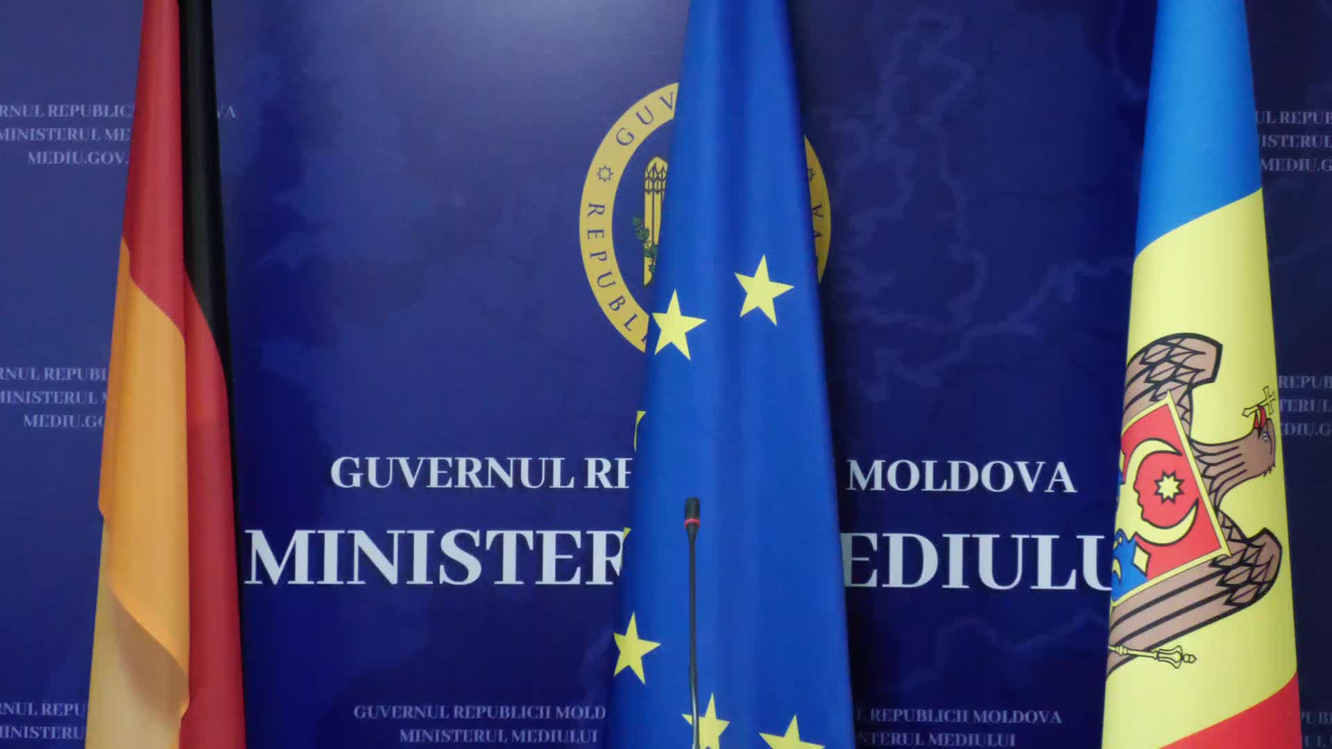 Conferință de presă susținută de ministrul Mediului al Republicii Moldova, Sergiu Lazarencu, și ministrul Federal al Mediului, Conservării Naturii și Securității Nucleare al Republicii Federale Germania, Carsten Schneider