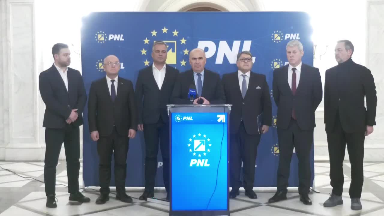 Declarații de presă susținute de președintele PNL, Ilie Bolojan, la finalul ședinței Biroului Politic Național