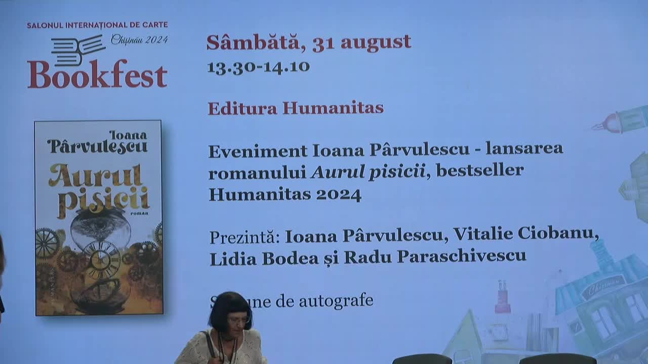 Lansarea romanului „Aurul pisicii” de Ioana Pârvulescu, bestseller Humanitas 2024