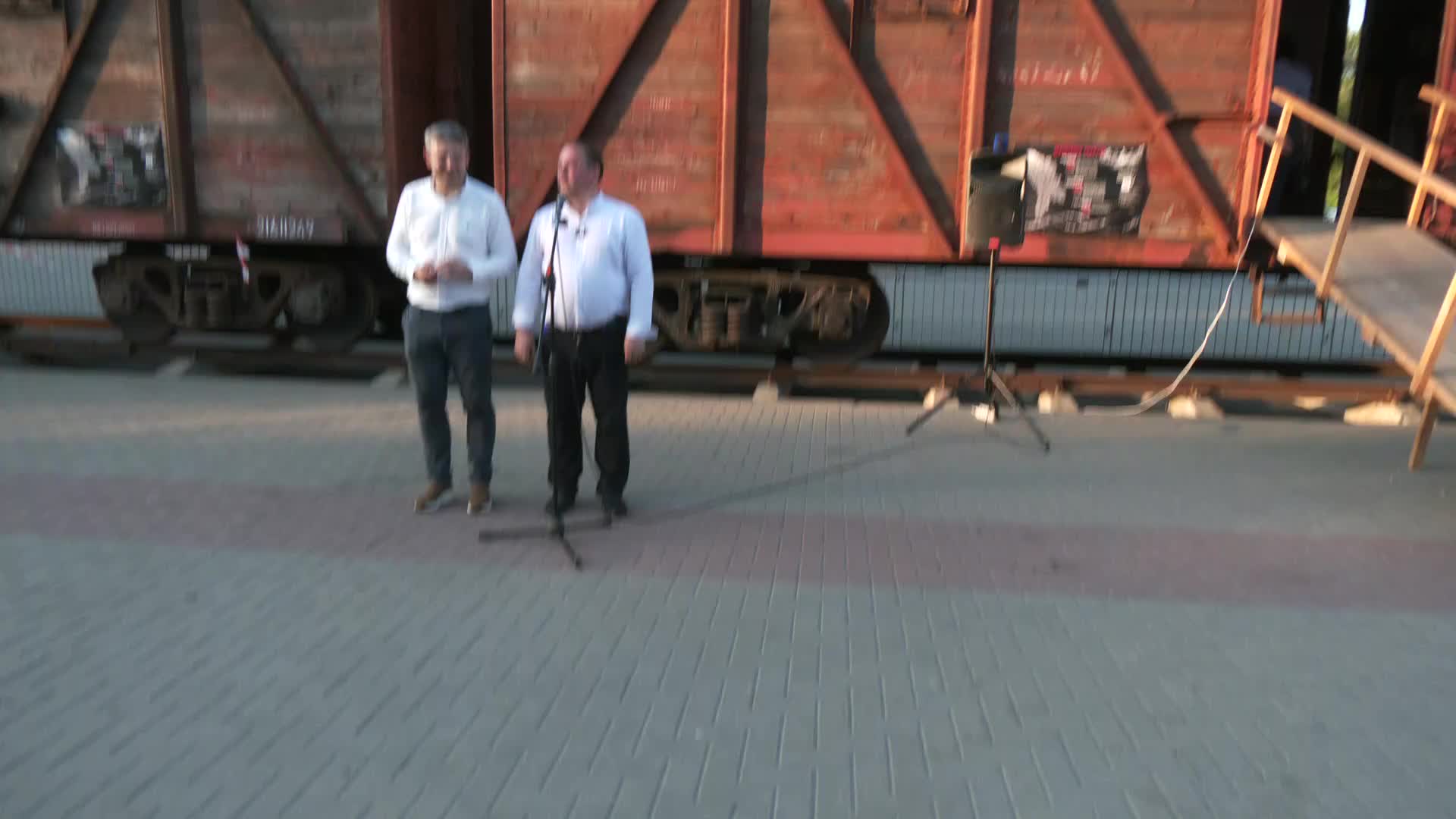Inaugurarea expoziției de vagoane „Teroarea de stat în Moldova sovietică. Amploare, victime și făptași”