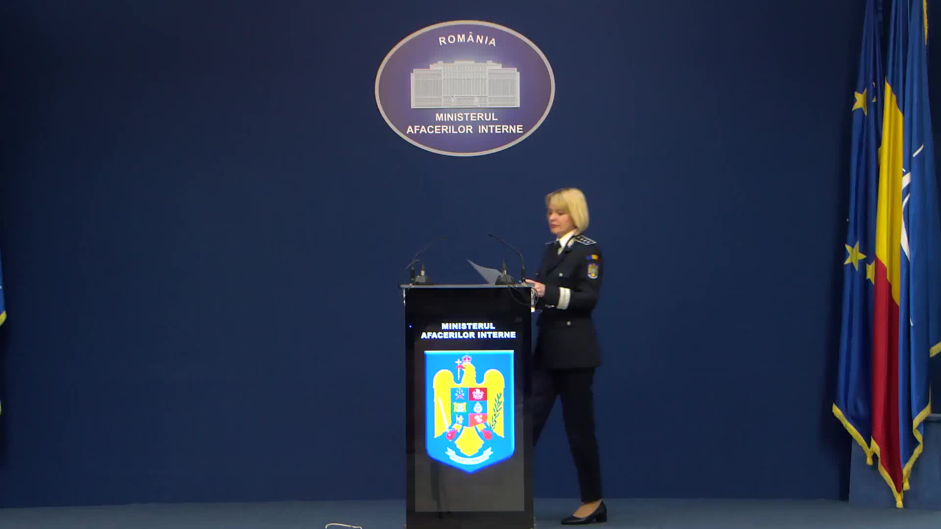 Declarație de presă organizată de Ministerul Afacerilor Interne al României privind activitățile desfășurate de efectivele MAI în contextul campaniei electorale pentru alegerile pentru Președintele României - ora 20:00