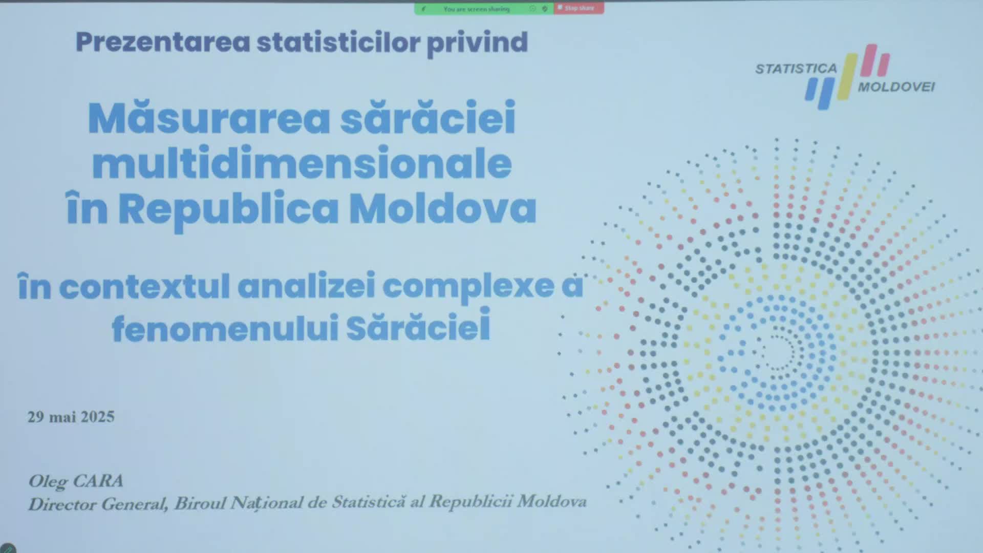 Conferința de presă organizată de Biroul Național de Statistică dedicată diseminării datelor privind sărăcia multidimensională