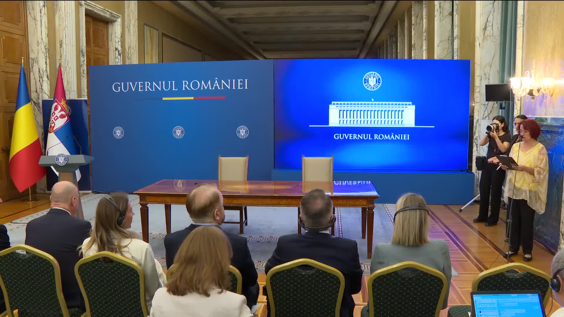 Ceremonia de semnare a Memorandumului de Înţelegere între Guvernul României şi Guvernul Republicii Serbia pentru facilitarea schimbului de informaţii privind proiectul centralei hidroelectrice cu acumulare prin pompaj Djerdap 3