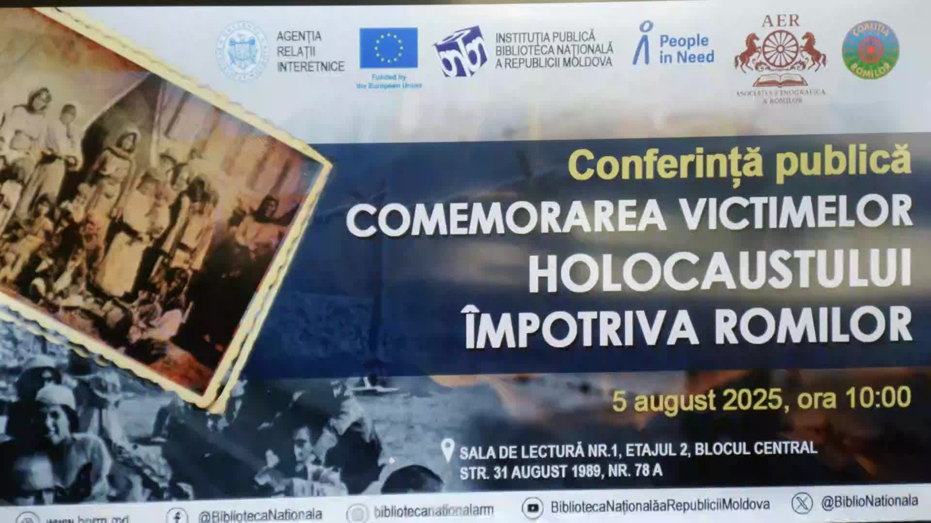 Conferința publică „Comemorarea victimelor Holocaustului împotriva romilor”