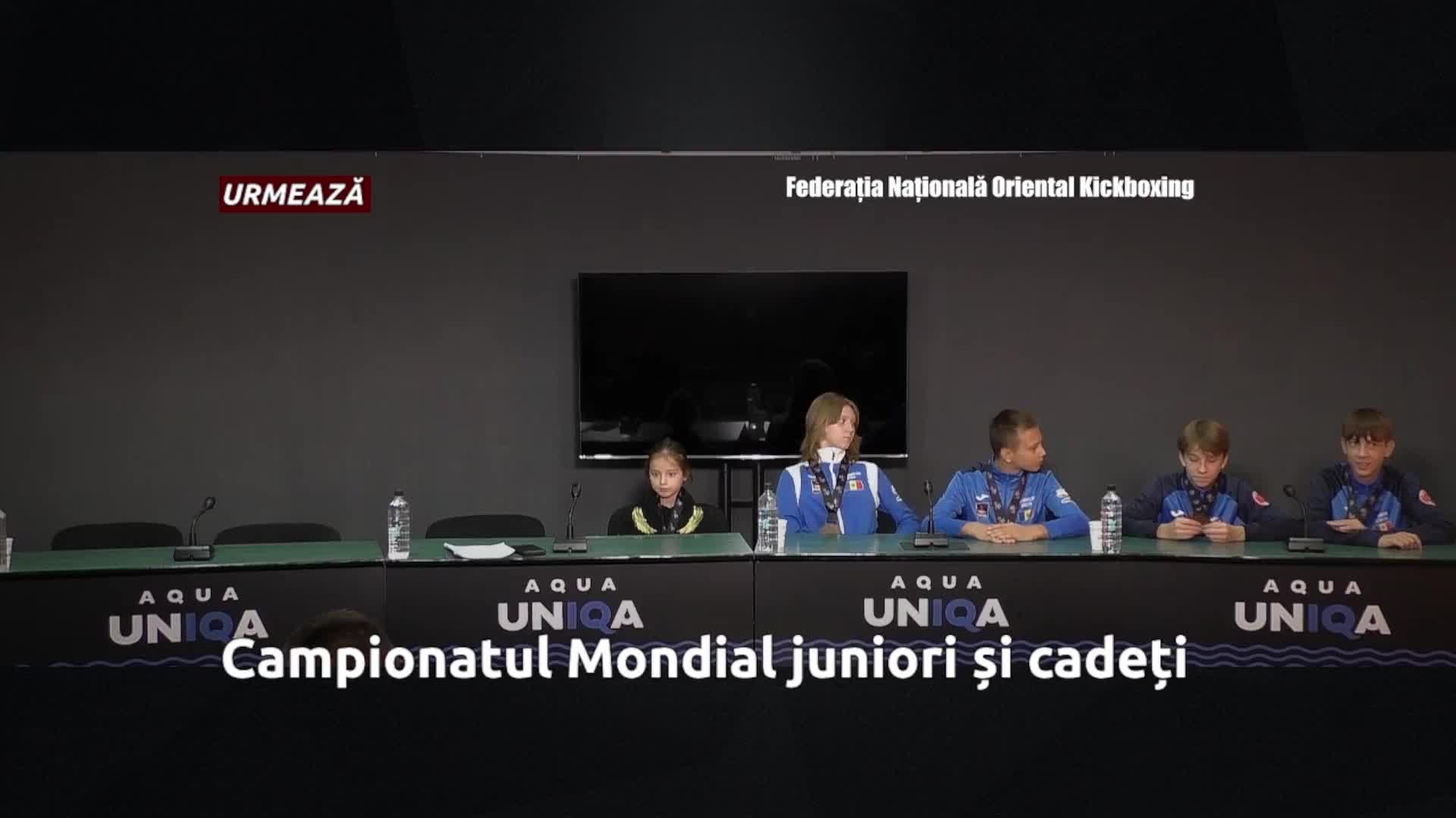 Conferință de presă organizată de Federația Național Oriental Kickboxing cu genericul „Campionatul Mondial juniori și cadeți”