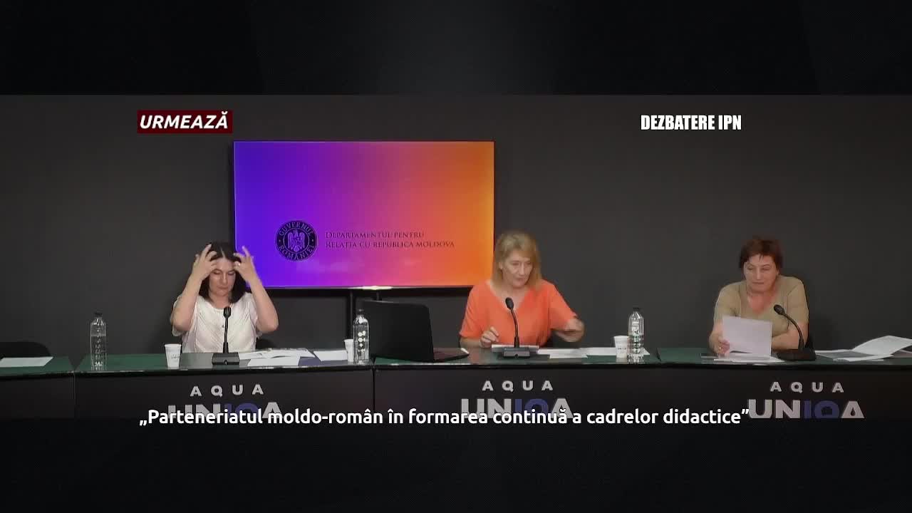 Dezbaterea publică organizată de Agenția de presă IPN cu tema „Parteneriatul moldo-român în formarea continuă a cadrelor didactice”