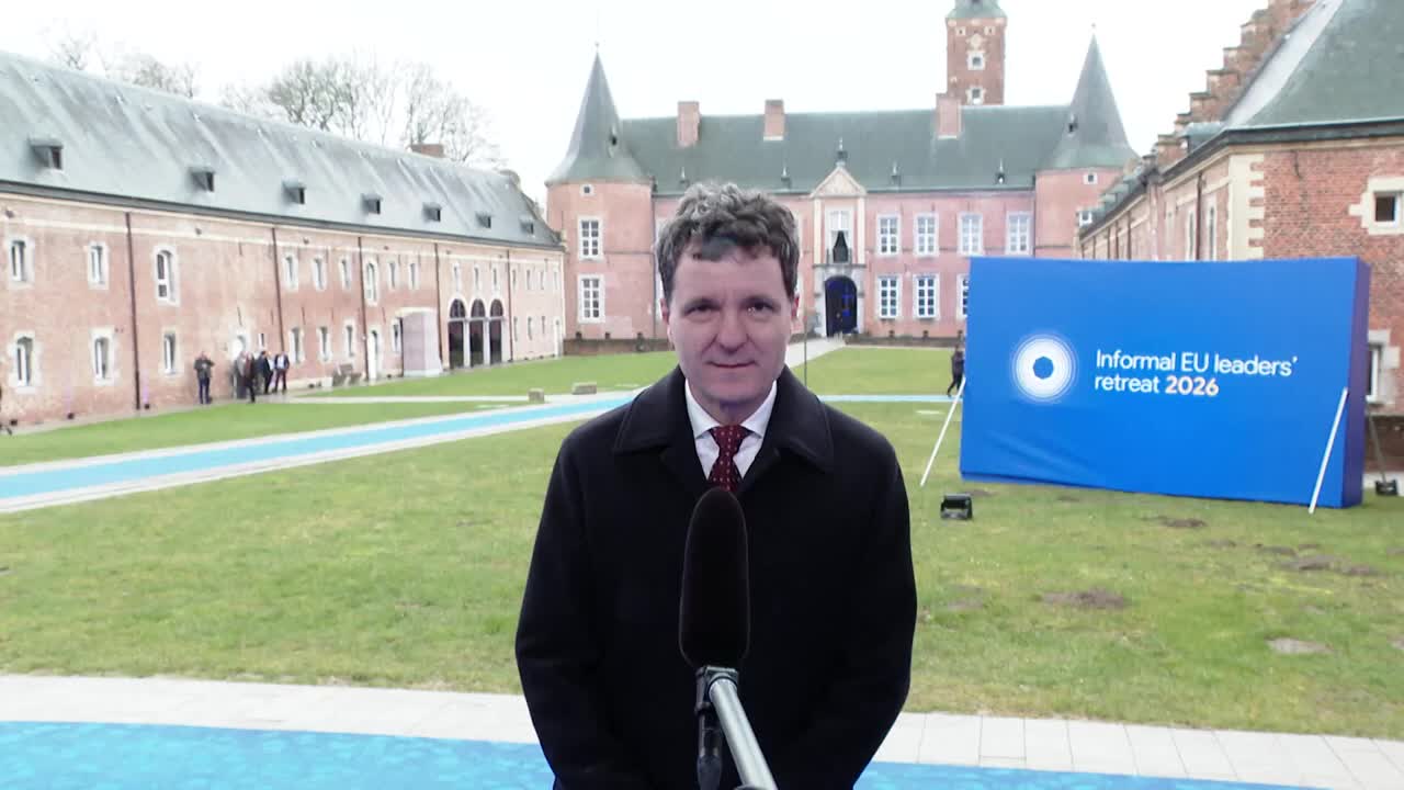 Declarații de presă susținute de Președintele României, Nicușor Dan, înaintea participării la reuniunea informală a Consiliului European