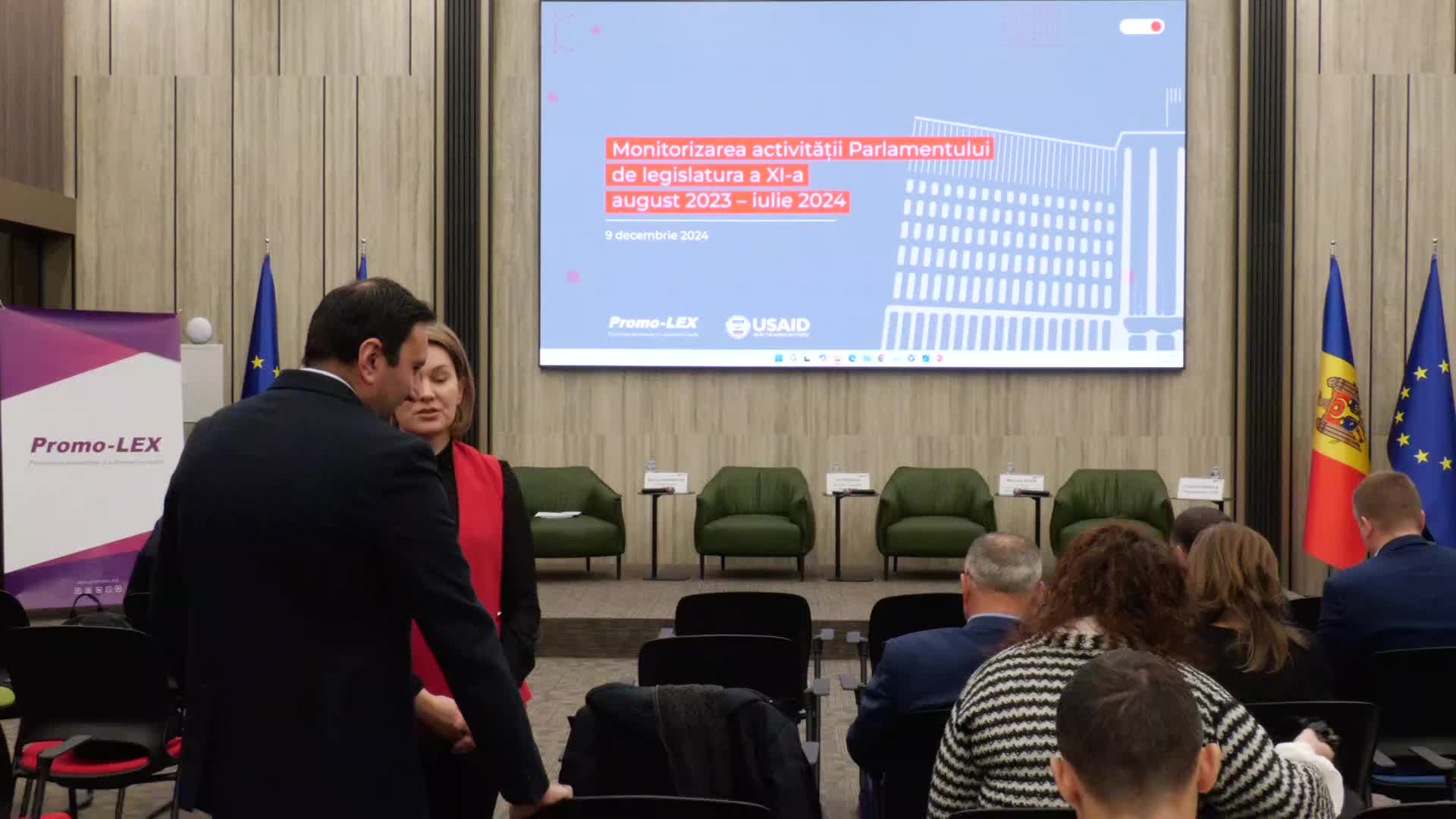 Evenimentul „Activitatea Parlamentului în perioada 2023-2024. Monitorizare civică și perspective în contextul integrării europene” organizat de Asociația Promo-LEX