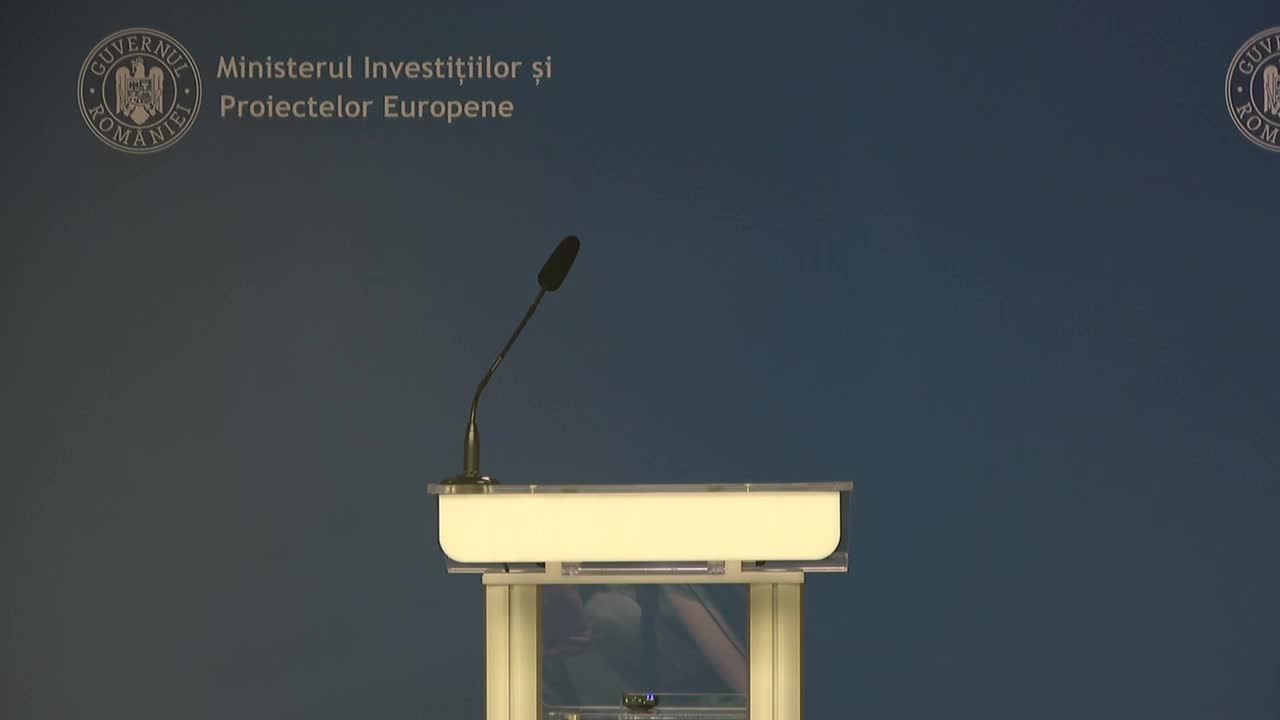Conferință de presă susținută de ministrul Investițiilor și Proiectelor Europene, Dragoș Pîslaru, cu tema „Starea de fapt a implementării PNRR și pașii următori”