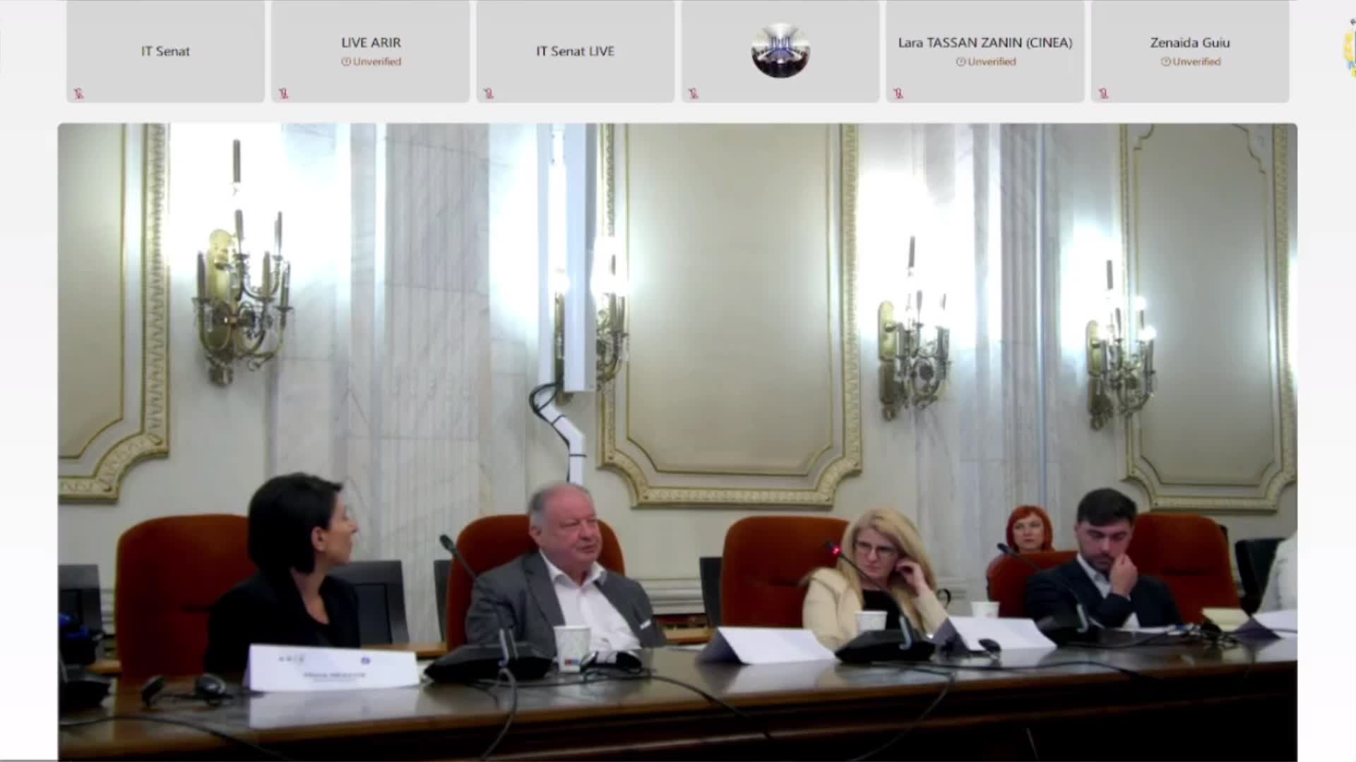 Ședința comisiei pentru drepturile omului, egalitate de șanse, culte și minorități - „Dezbatere structurată - Lansarea ghidului practic pentru echilibru de gen în conducerea companiilor listate”