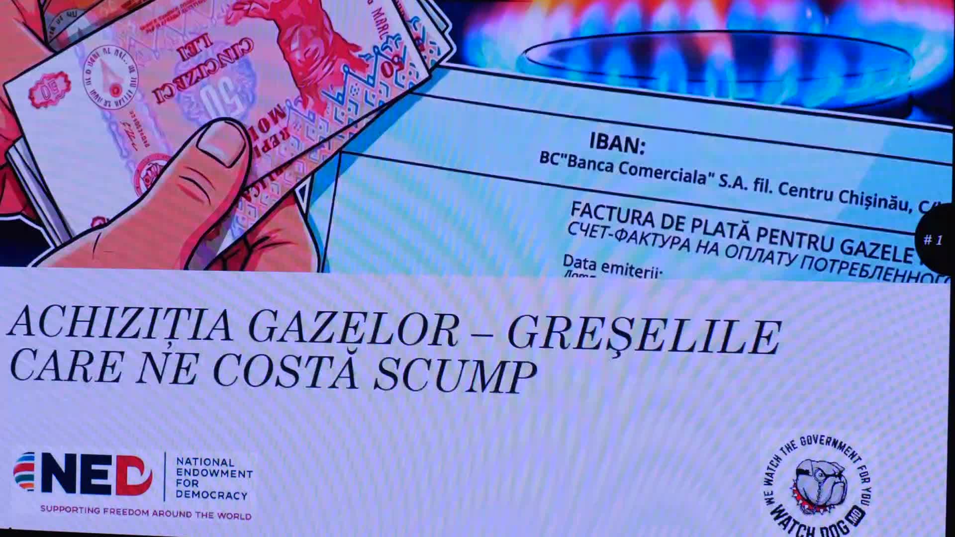 Prezentarea studiului „Achiziția gazelor – greșelile care ne costă scump” de către Comunitatea WatchDog.MD