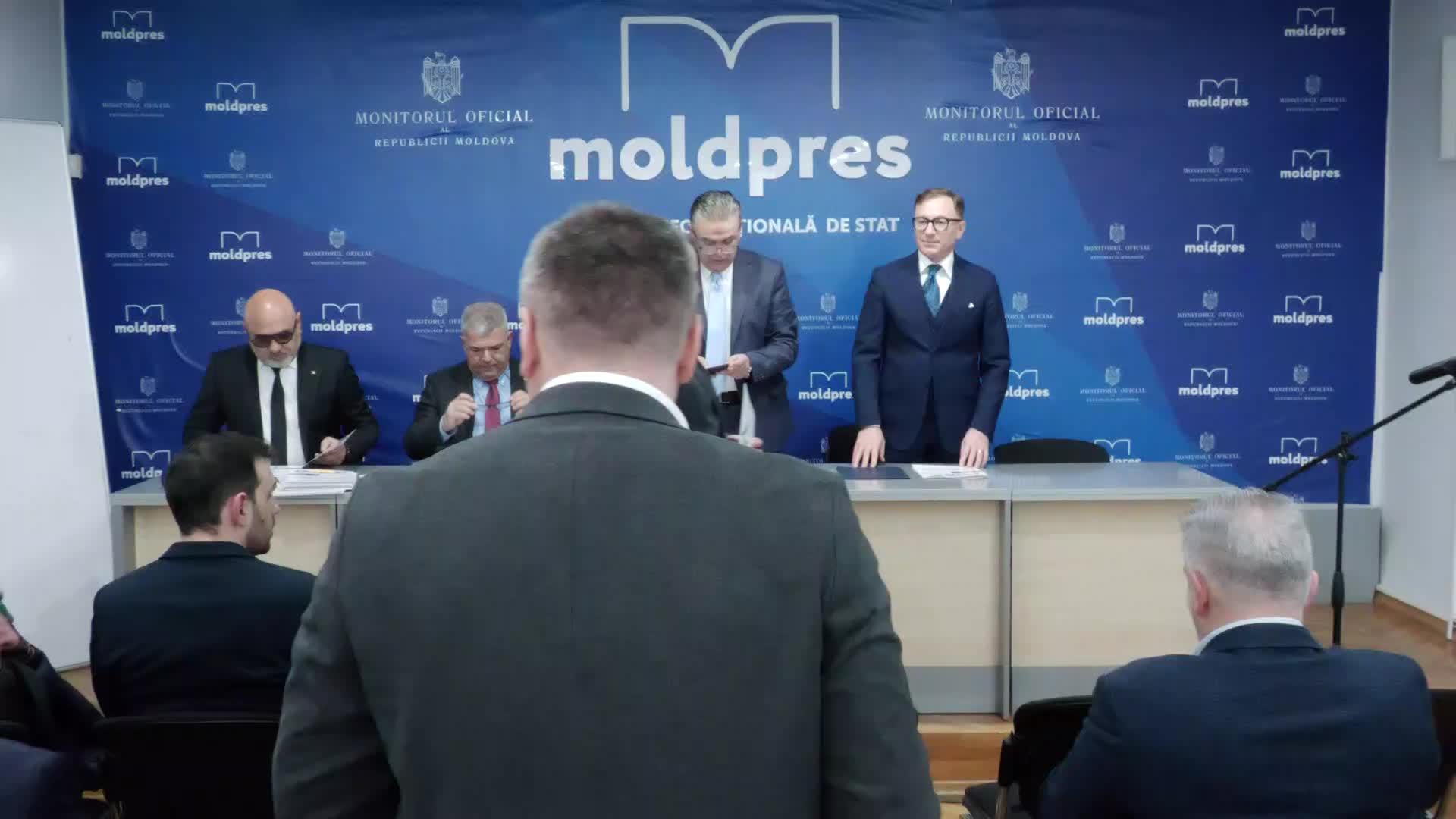 Conferința de presă organizată de Uniunea Națională a Patronatului Român dedicată lansării oficiale a filialei sale în Republica Moldova