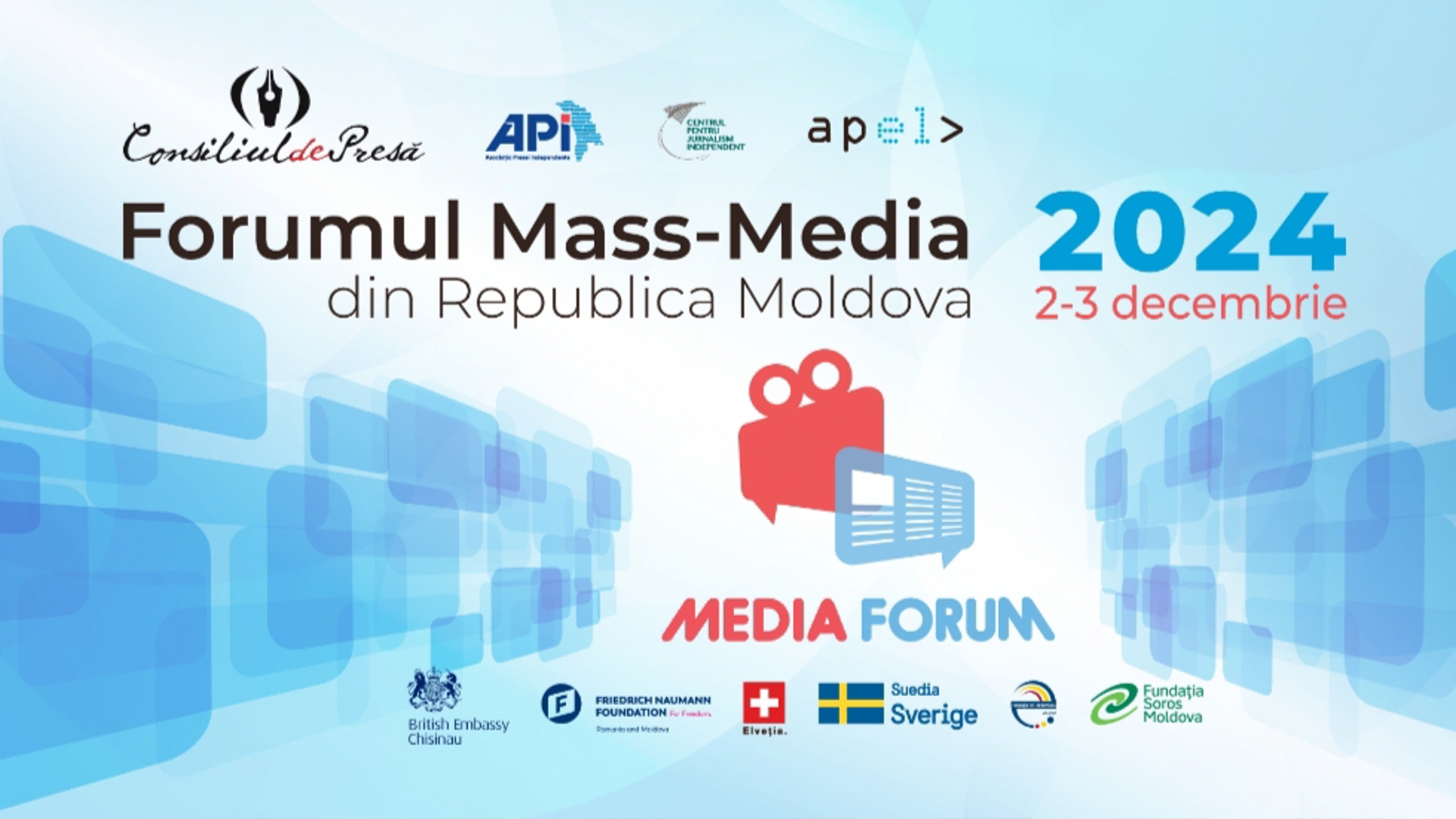 Forumul Mass-Media 2025. Dezbaterea: Suportul internațional și sustenabilitatea presei independente. Cum răspundem la provocările actuale?