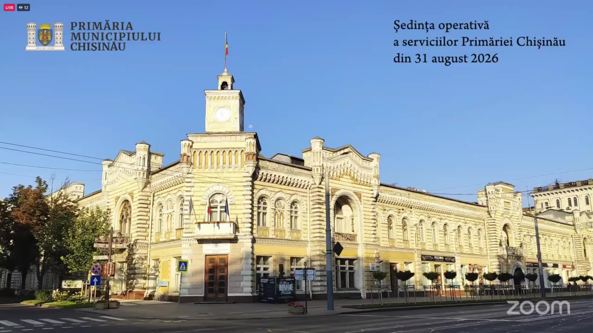 Ședința operativă a serviciilor Primăriei Chișinău din 31 august 2026