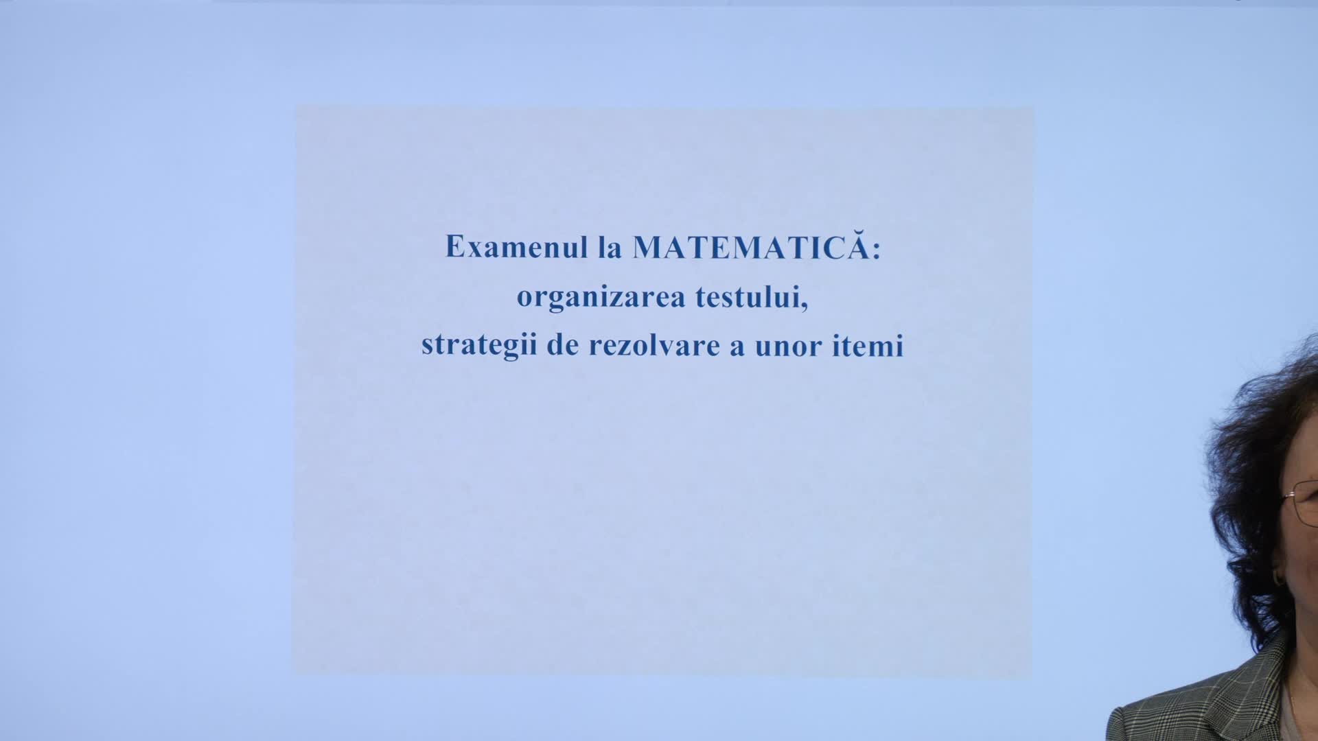 Lecție online de matematică pentru elevii de clasa a IX-a, cu Ana Costaș, conferențiară universitară