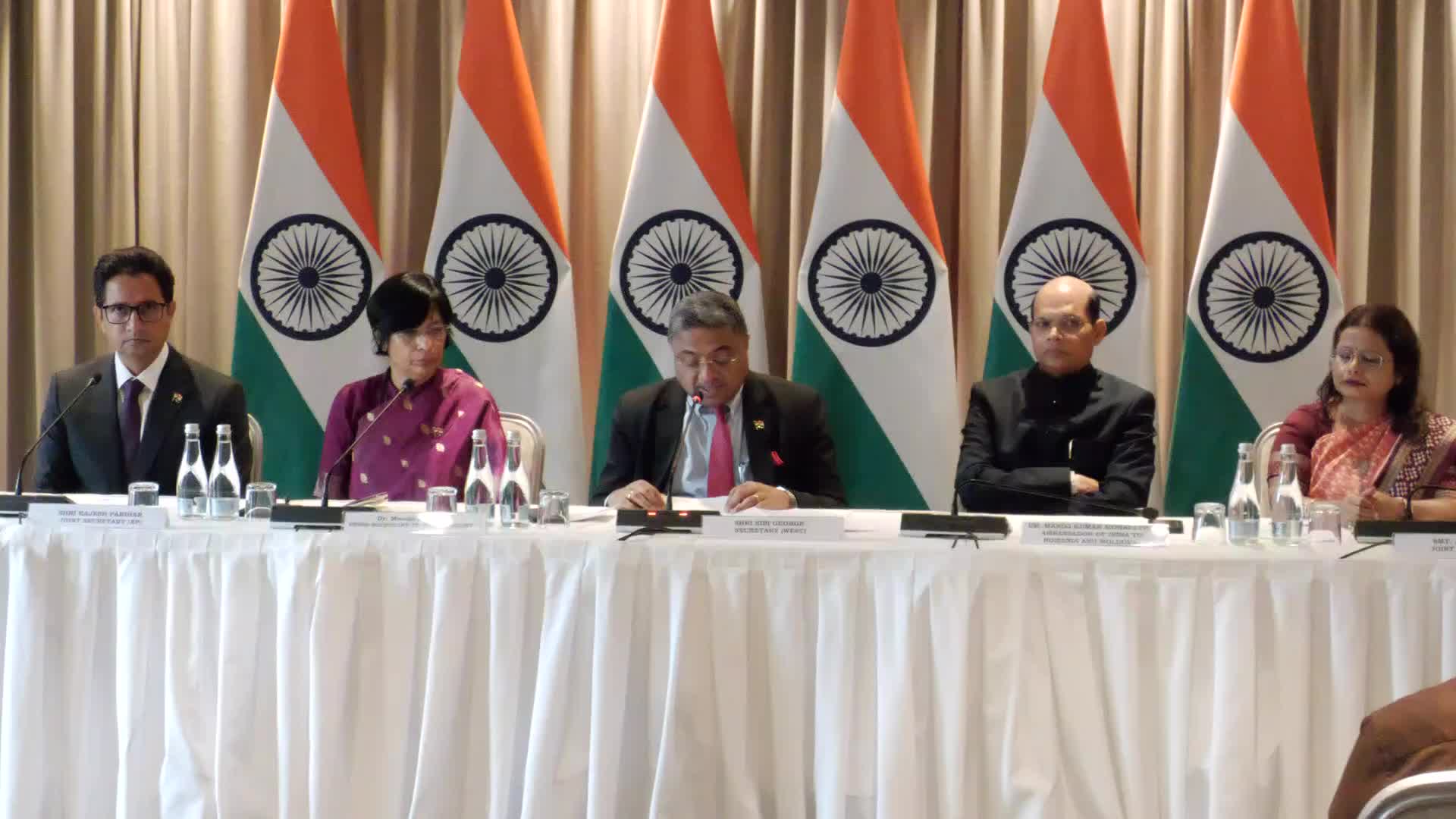 Conferință de presă organizată de Ambasada Republicii India cu ocazia vizitei Președintei Republicii India, Droupadi Murmu, în Republica Moldova
