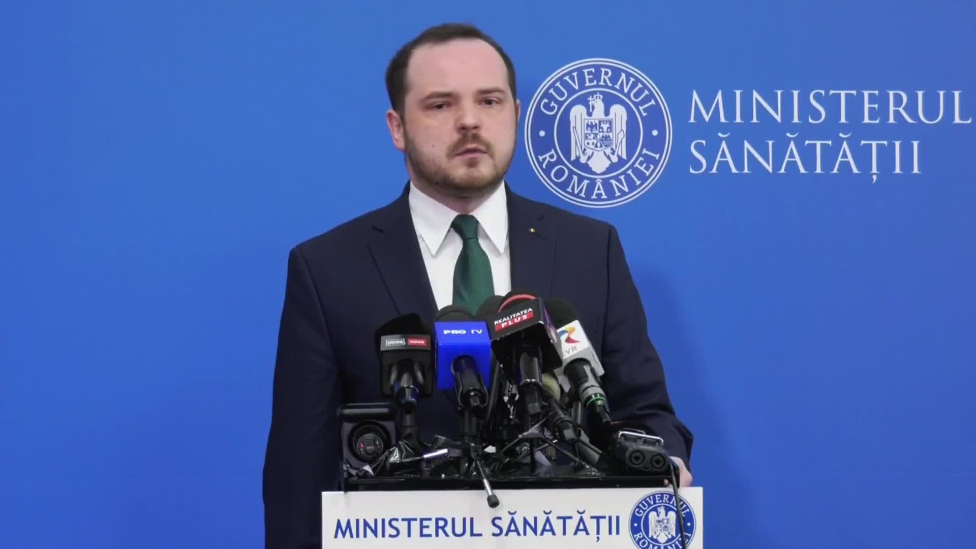 Conferință de presă susținută de ministrul Sănătății, Alexandru Rogobete