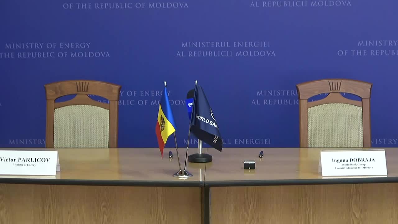 Ceremonia de semnare a Acordului de Împrumut dintre Republica Moldova și Banca Internațională pentru Reconstrucție și Dezvoltare în vederea implementării proiectului „Tranziția durabilă către eficiența energetică în Moldova (STEEM)”