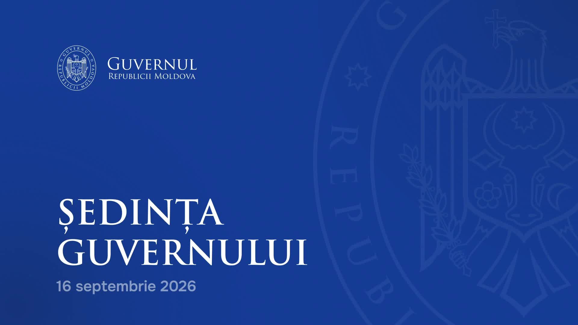 Ședința Guvernului Republicii Moldova din 16 septembrie 2026