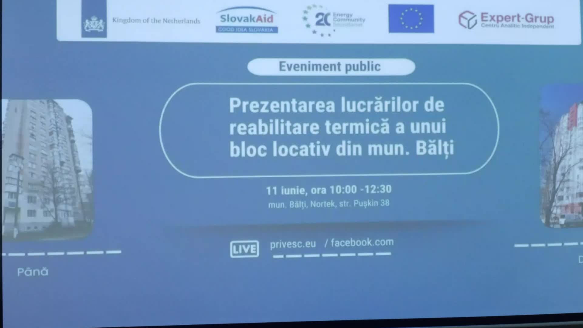 Panel de discuții „Reabilitarea termică a blocului în Bălți: rezultate, lecții învățate și oportunități pentru întreaga țară”