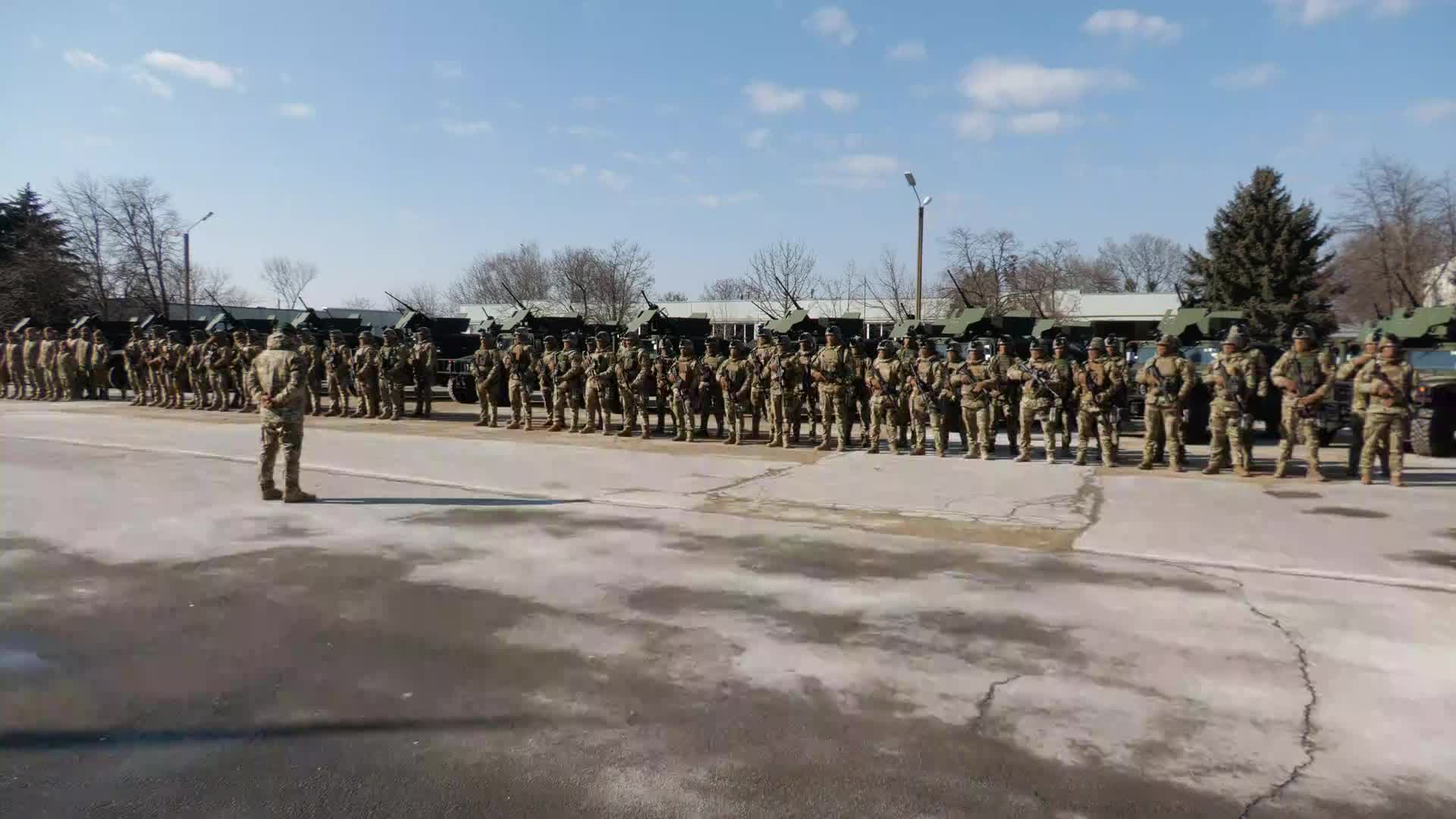 Ceremonie de recepționare a unui lot de asistență tehnică din partea SUA pentru Armata Națională