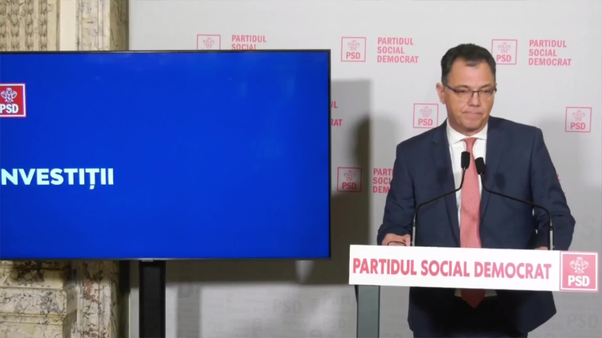 Conferință de presă susținută de secretarul general al Guvernului României, Radu Oprea, cu tema „Măsurile pe investiții din Programul PSD pentru Investiții, Locuri de Muncă și Dezvoltare economică”