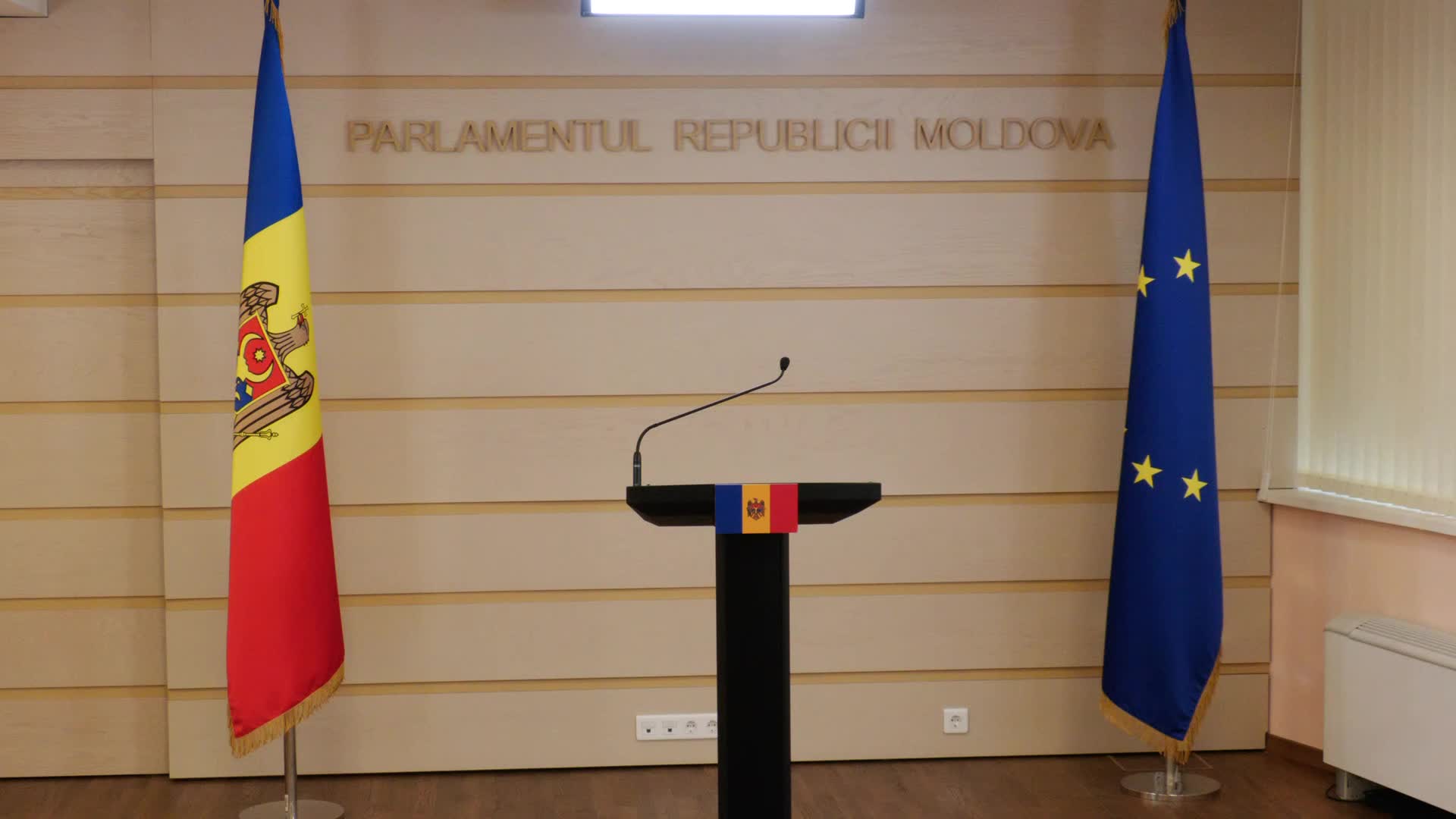 Briefing de presă al deputaților fracțiunii PSRM, Vladimir Odnostalco și Ala Ursu-Antoci