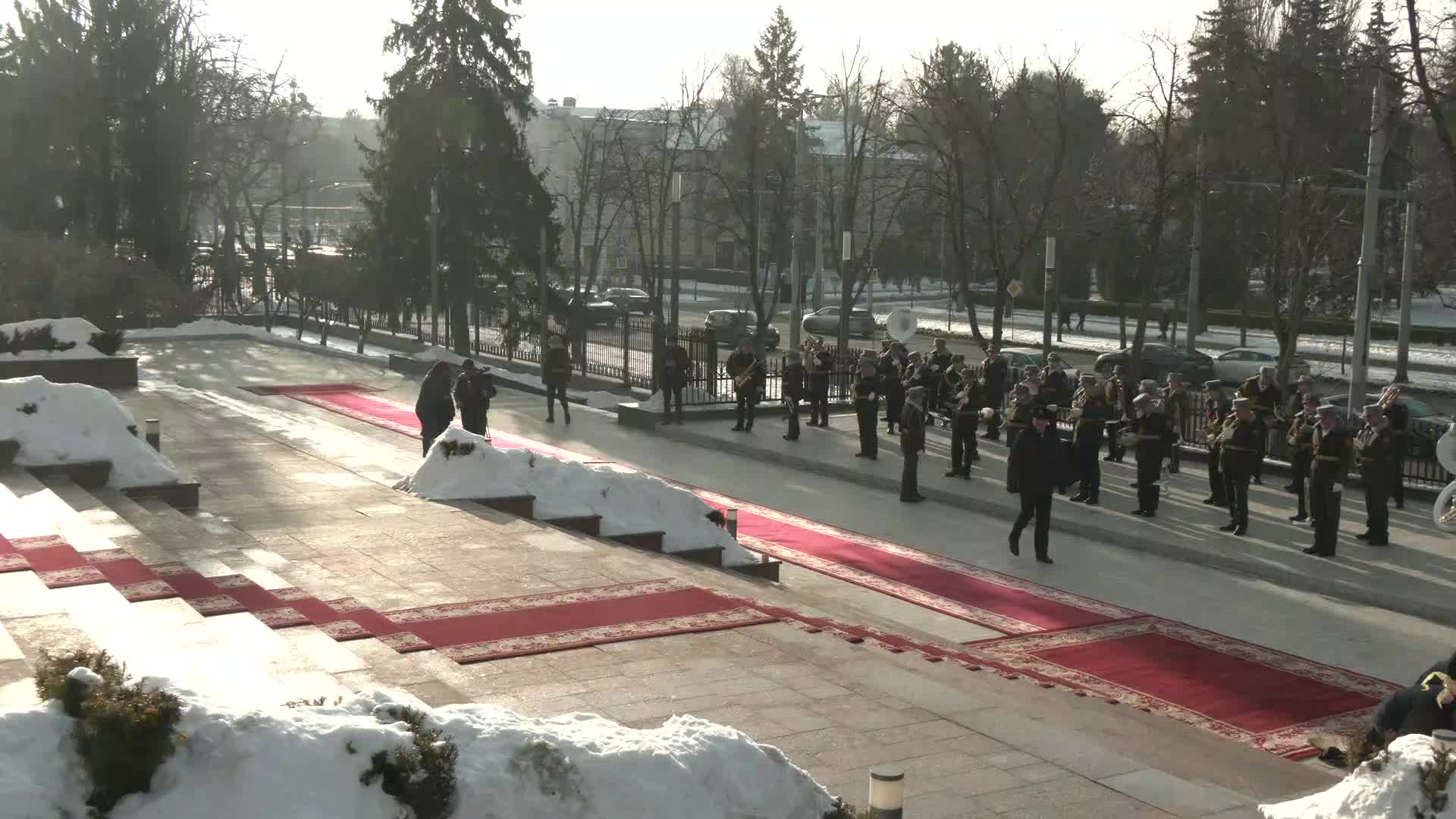 Întâmpinarea Președintelui Republicii Albania, Bajram Begaj, de către Președinta Republicii Moldova, Maia Sandu