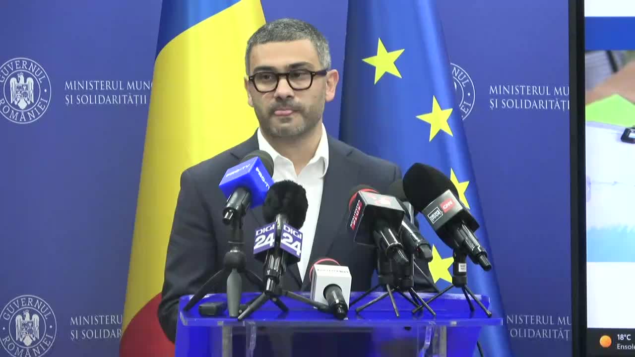 Conferință de presă susținută de ministrul Muncii, Familiei, Tineretului și Solidarității Sociale, Florin Manole, privind bilanțul activității pe durata mandatului
