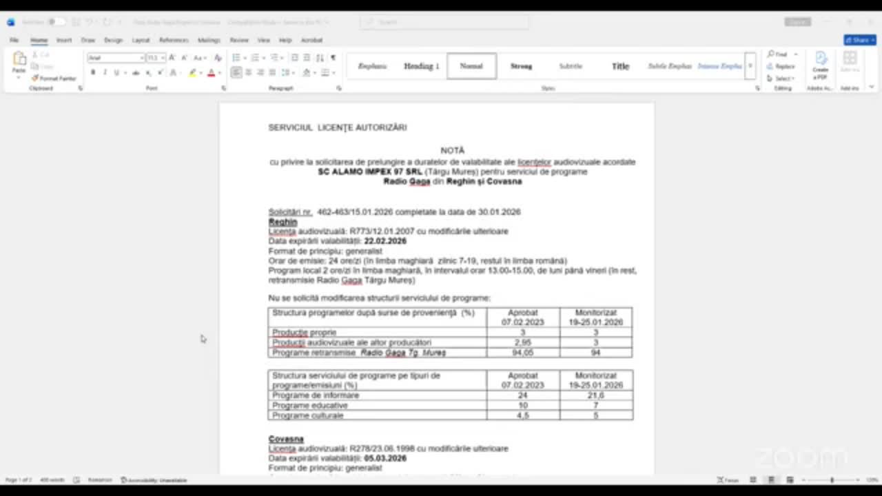 Ședința Consiliului Național al Audiovizualului din 17 februarie 2026