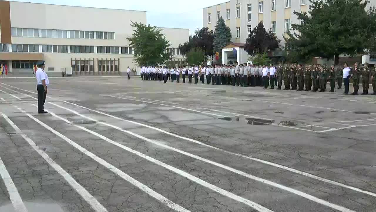 Ceremonia de depunere a jurământului militar la Academia Militară a Forțelor Armate „Alexandru cel Bun”