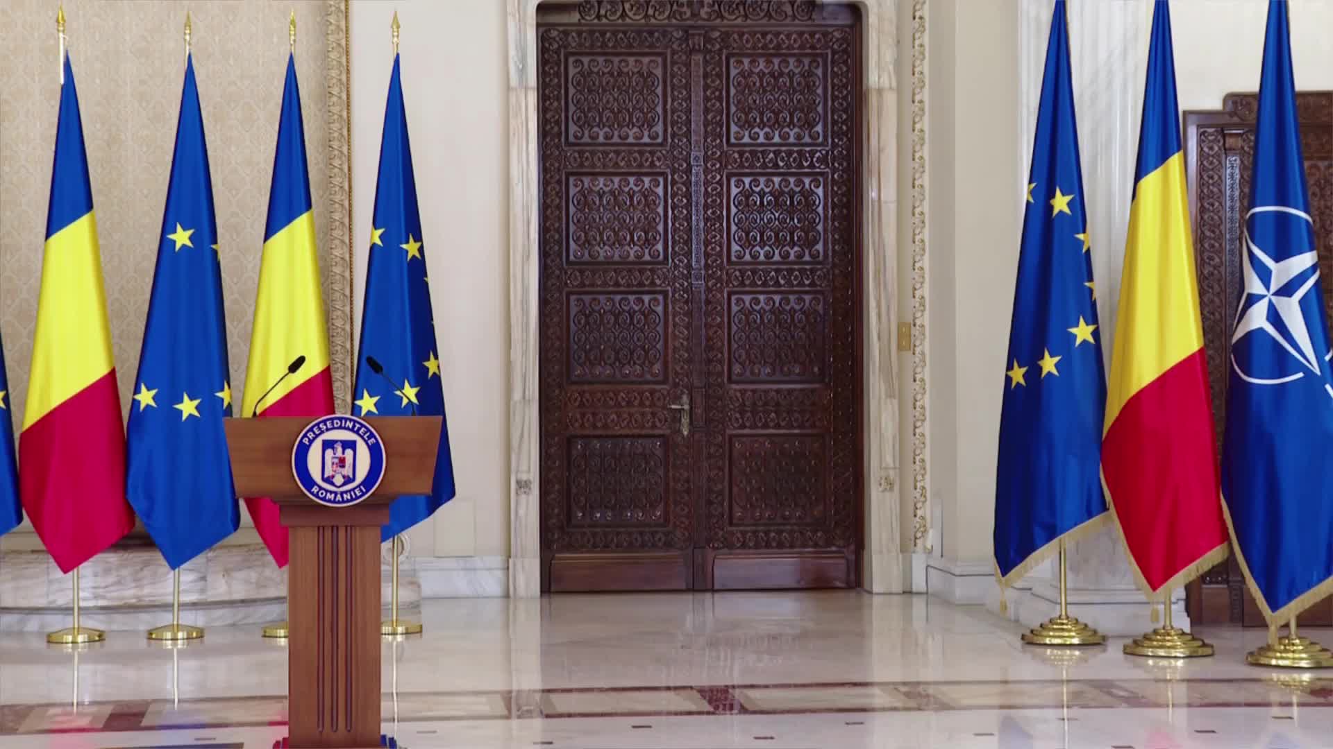 Declarații de presă susținute de Președintele României, Nicușor Dan, și Președintele Consiliului European, António Costa