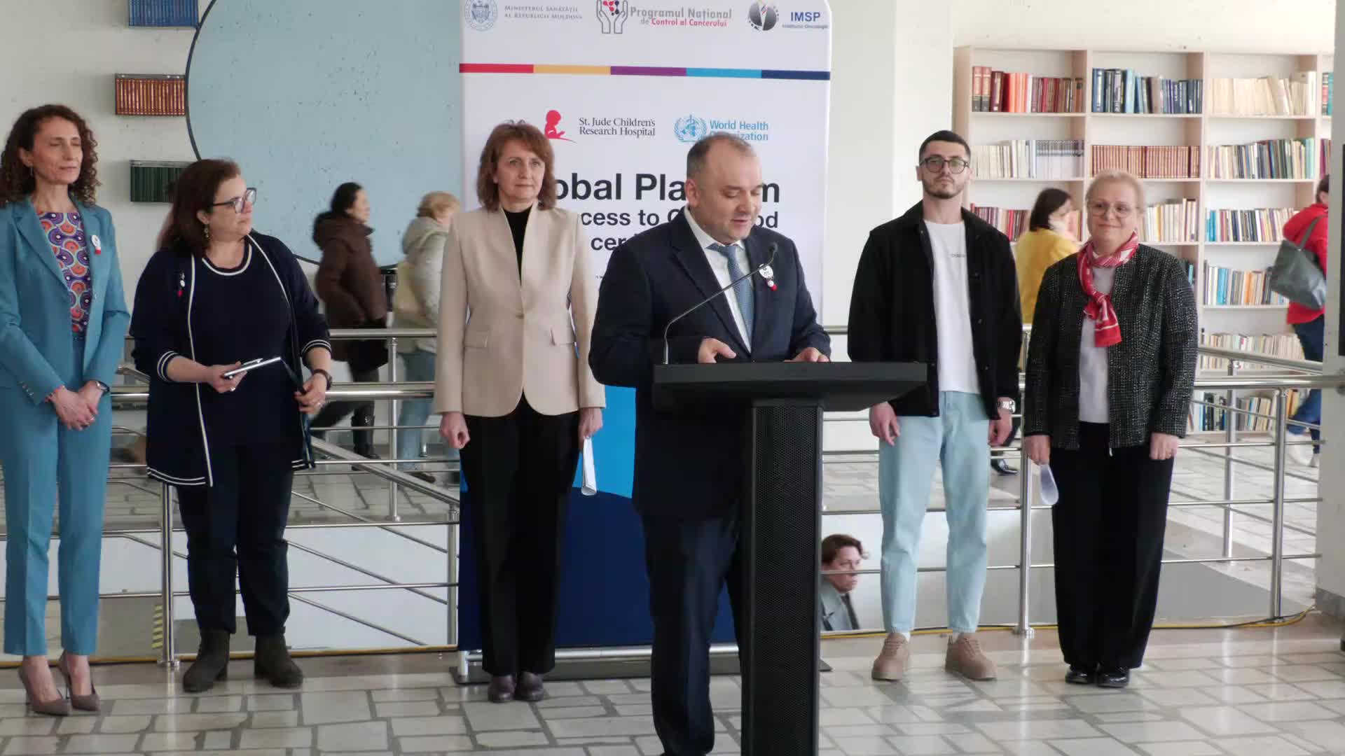 Evenimentul de donație a primului lot de medicamente gratuite pentru tratamentul copiilor diagnosticați cu cancer, livrat în țară prin intermediul Platformei globale pentru accesul la medicamente destinate tratamentului cancerului la copii